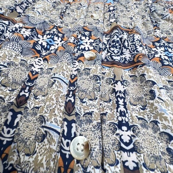 VICI Floral Button Front Long Sleeve Shirt Dress - Picture 6 of 9